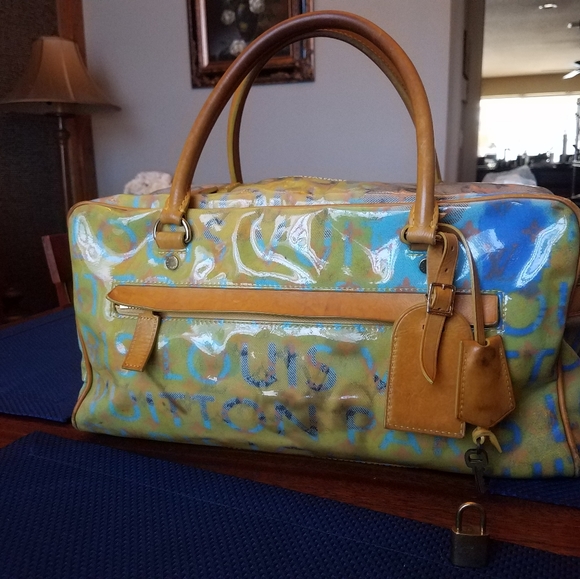 SOLD@! Louis Vuitton Monogram Vernis Weekender - Picture 5 of 12